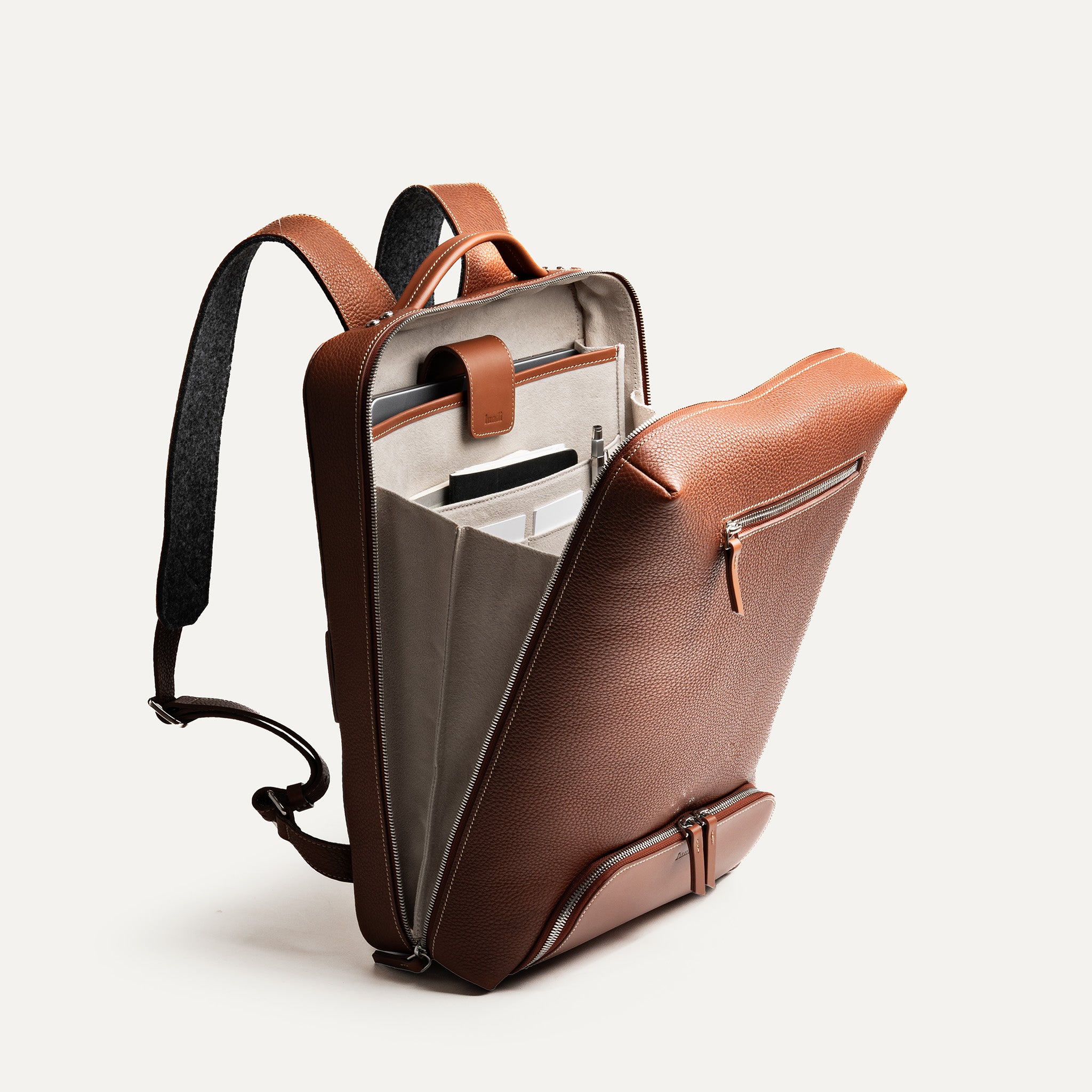 Leather backpack 15 laptop online